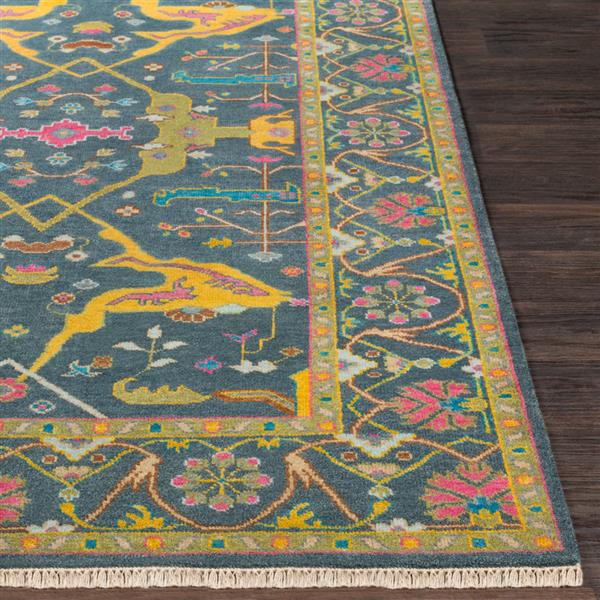 Surya Antique Traditional Area Rug - 2-ft x 3-ft - Rectangular - Olive