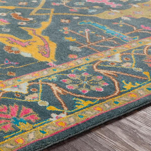 Surya Antique Traditional Area Rug - 2-ft x 3-ft - Rectangular - Olive