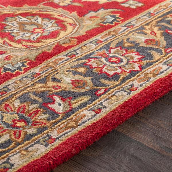 Surya Middleton Traditional Area Rug 5ft x 8ft Rectangular Red