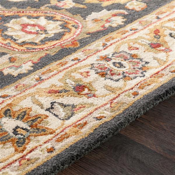 Surya Middleton Traditional Area Rug - 3-ft x 5-ft - Rectangular - Olive/Camel