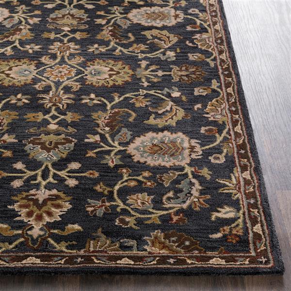 Surya Middleton Traditional Area Rug - 6-ft x 9-ft - Rectangular - Navy/Green