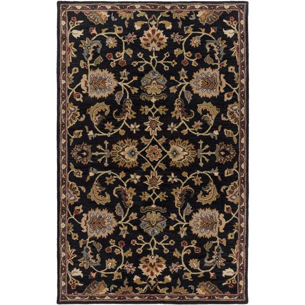 Surya Middleton Traditional Area Rug - 6-ft x 9-ft - Rectangular - Navy/Green