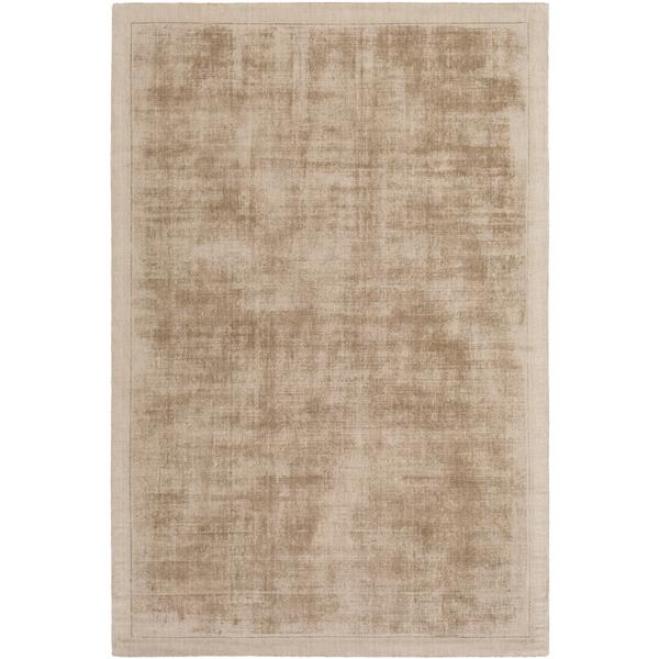 Surya Silk Route Solid Area Rug - 4-ft x 6-ft - Rectangular - Khaki