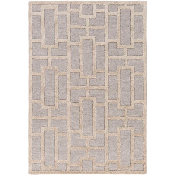 Surya Arise Modern Area Rug - 8-ft x 11-ft - Rectangular - Gray/Khaki