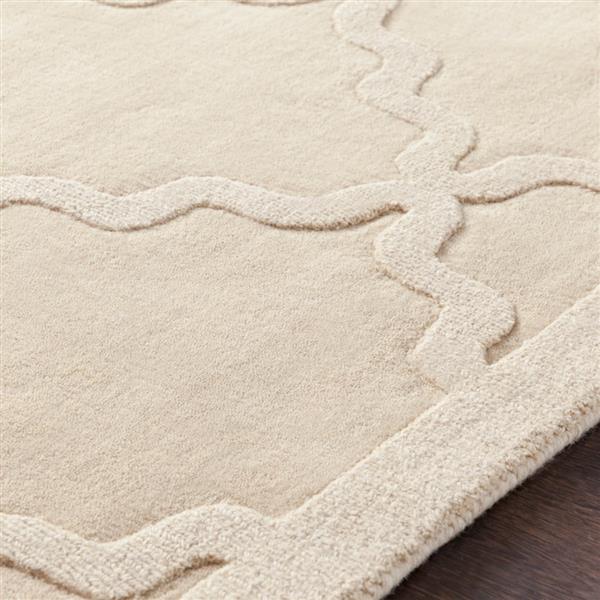 Surya Central Park Solid Area Rug - 8-ft x 10-ft - Rectangular - Khaki