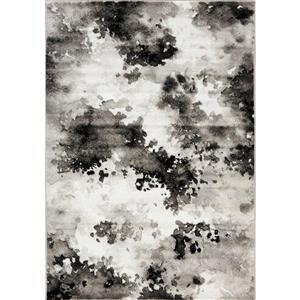 Novelle Home Paladin Rug - Dark Treetops Pattern - 2.6-ft x 4.9-ft - Grey