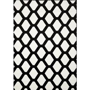 Novelle Home Siecle Rug - Latticework Pattern - 5.25-ft x 7.58-ft - Cream