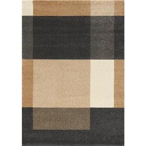Novelle Home Burnley Rug - Modern Pattern - 5.25-ft x 7.58-ft - Beige
