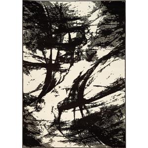 Novelle Home Castella Rug - Ink Strokes - 5.25-ft x 7.58-ft - Brown