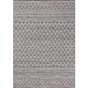 Kalora Intrigue Rug - Latticework Pattern - 7.8-ft x 10.83-ft - Grey