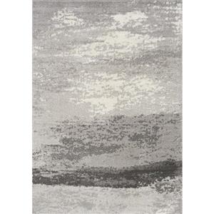 Novelle Home Converge Rug - Abstract Fog - 2-ft x 7.58-ft - Grey