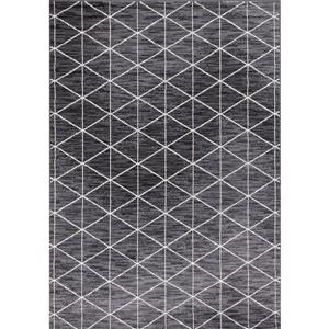 Novelle Home Fiona Rug - Modern Triangular Pattern - 7.6-ft x 10.5-ft - Grey