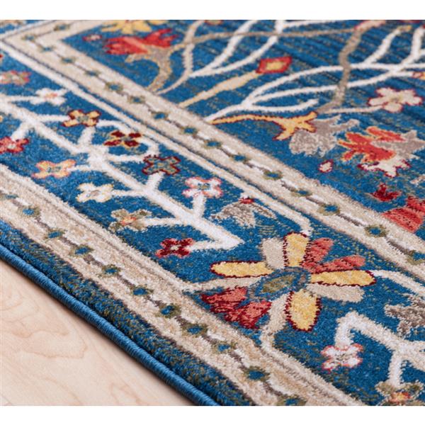 Surya Crafty Traditional Area Rug - 9-ft x 12-ft 3-in - Rectangular - Navy