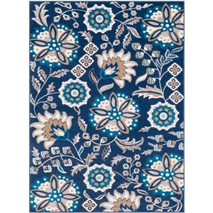 Surya Clairmont Transitional Area Rug - 7-ft 10-in x 10-ft 3-in - Rectangular - Navy