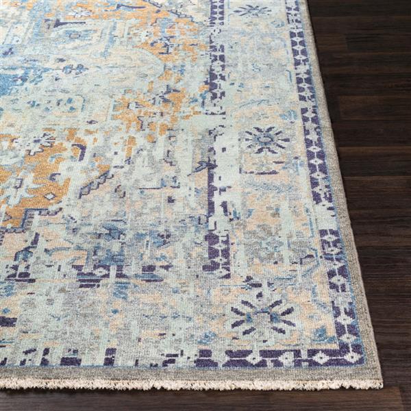 Surya Cappadocia Updated Traditional Area Rug - 3-ft 6-in x 5-ft 6-in - Rectangular - Denim