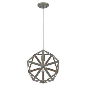 Luminaire suspendu à 1 lumière Geometric de Westinghouse Lighting Canada, gris mat