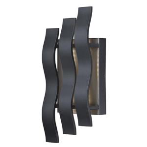 Fixture murale extérieure Alesso de Westinghouse Lighting Canada, lumière DEL, noir mat