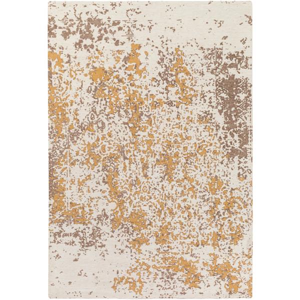 Surya Egypt Modern Area Rug - 9-ft x 13-ft - Rectangular - Mustard/Brown