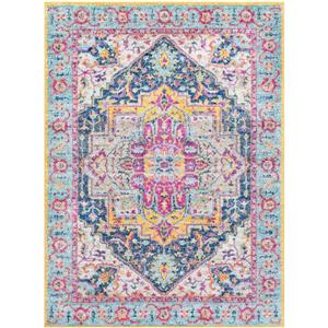 Surya Elaziz Updated Traditional Area Rug - 5-ft 3-in x 7-ft 6-in - Rectangular - Aqua