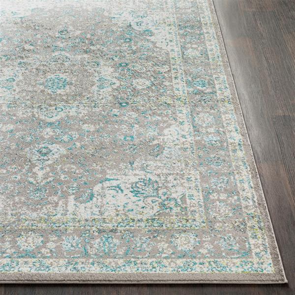 Surya Chelsea Updated Traditional Area Rug 7ft 10in x 10ft 3in Rectangular Charcoal