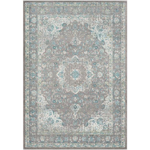 Surya Chelsea Updated Traditional Area Rug 7ft 10in x 10ft 3in Rectangular Charcoal