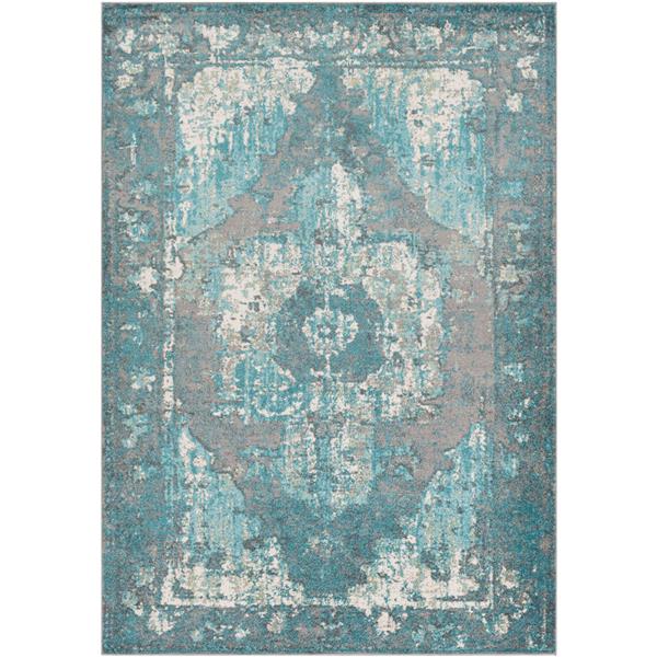 Surya Chelsea Updated Traditional Area Rug 5ft 3in x 7ft 3in Rectangular Aqua CSA2313