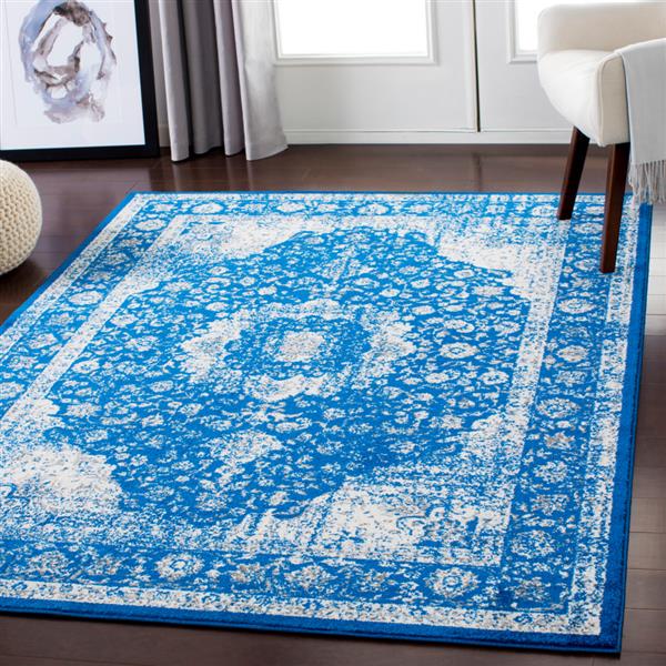 Surya Chelsea Updated Traditional Area Rug 7ft 10in x 10ft 3in Rectangular Navy