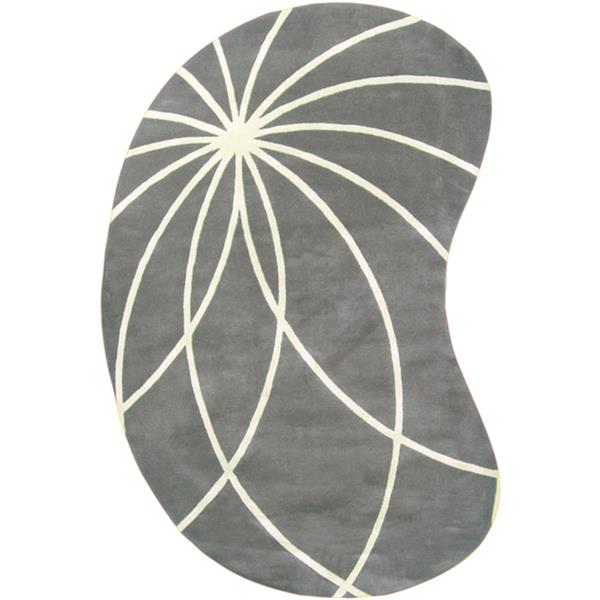 Surya Forum Modern Area Rug - 8-ft x 10-ft - Irregular - Charcoal