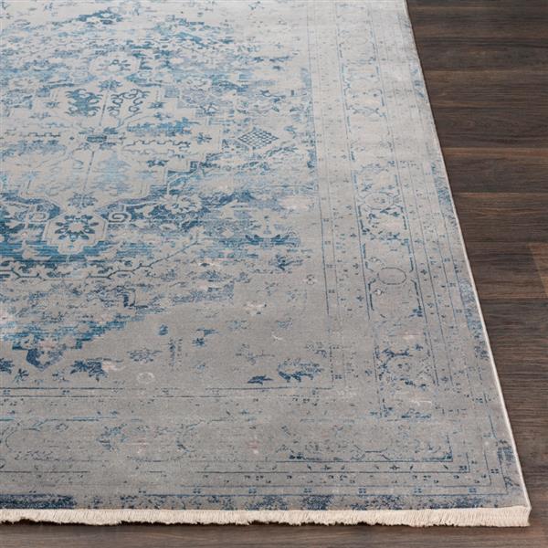 Surya Ephesians Updated Traditional Area Rug - 9-ft x 12-ft 10-in - Rectangular - Blue/Gray