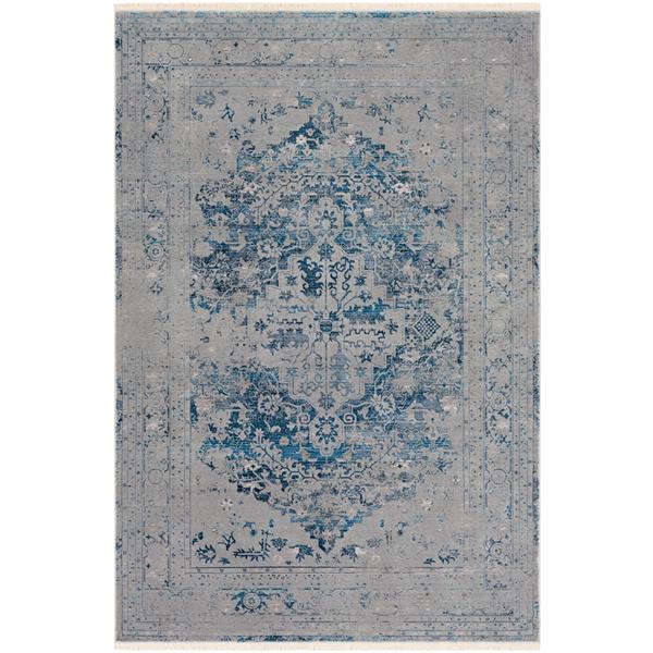 Surya Ephesians Updated Traditional Area Rug - 9-ft x 12-ft 10-in - Rectangular - Blue/Gray