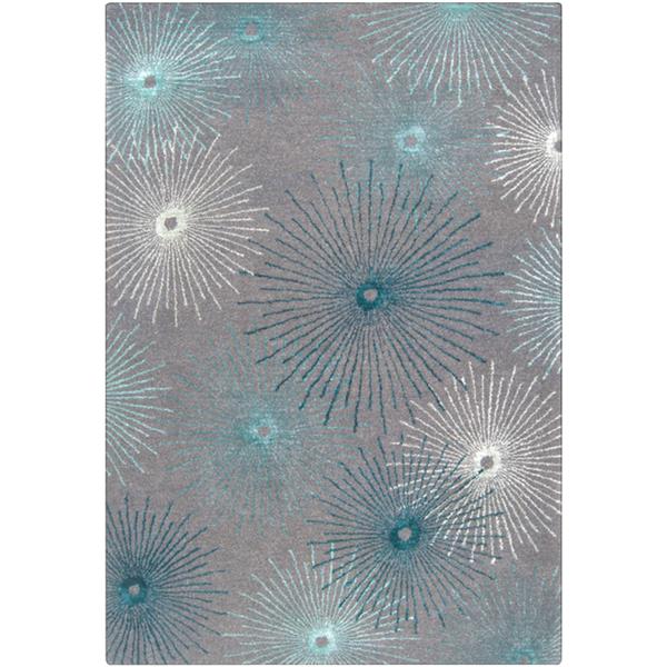 Surya Essence Modern Area Rug - 9-ft x 13-ft - Rectangular - Blue/Gray
