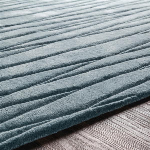 Surya Etching Solid Area Rug 8ft x 11ft Rectangular Teal