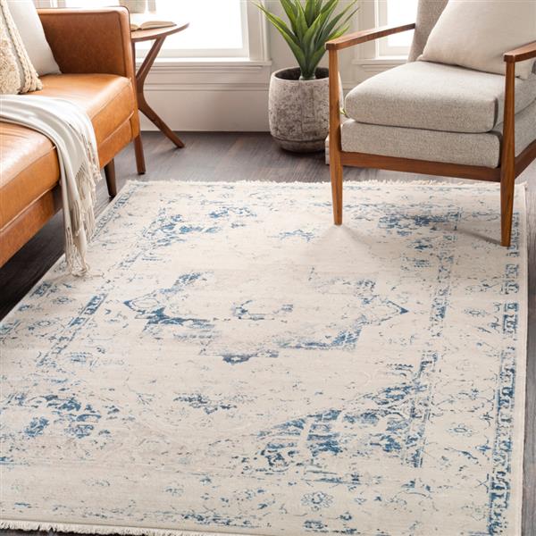 Surya Ephesians Updated Traditional Area Rug 7ft 10in x 10ft 3in Rectangular Navy