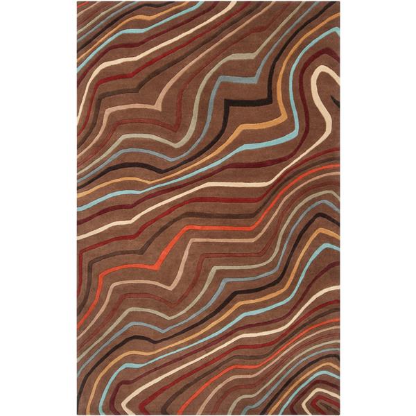Surya Forum Modern Area Rug 8ft x 11ft Rectangular Brown FM7155