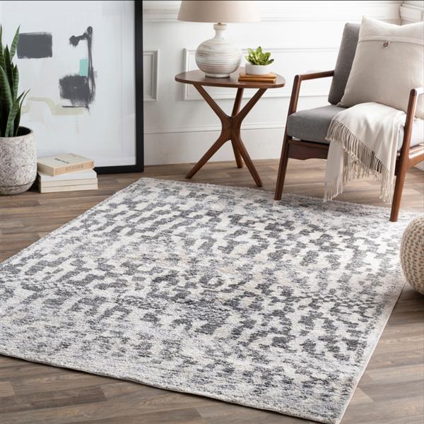 Surya Flokati Modern Area Rug - 7-ft 10-in x 10-ft 3-in - Rectangular - Gray