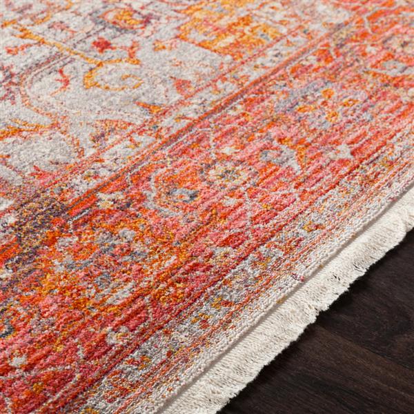 Surya Ephesians Updated Traditional Area Rug 5ft x 7ft 9in Rectangular Red/Orange