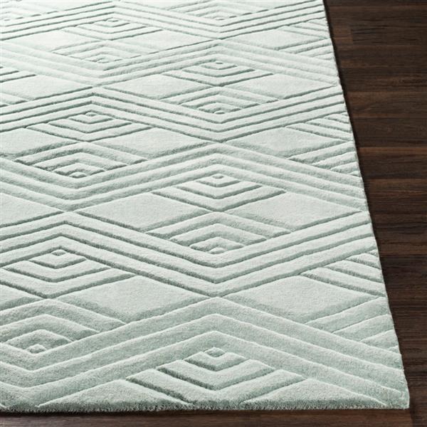 Surya Etching Solid Area Rug 8ft x 11ft Rectangular Sage
