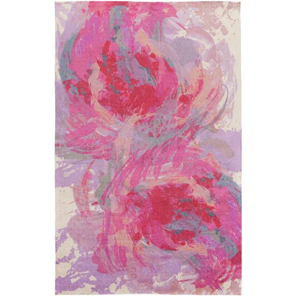 Surya Felicity Modern Area Rug - 5-ft x 7-ft 6-in - Rectangular - Pink