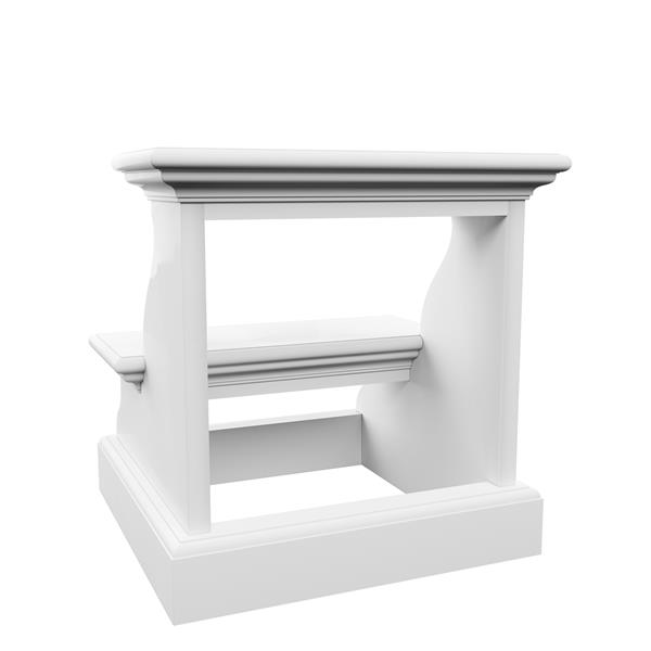 NovaSolo Halifax Bed Step White S001 RONA