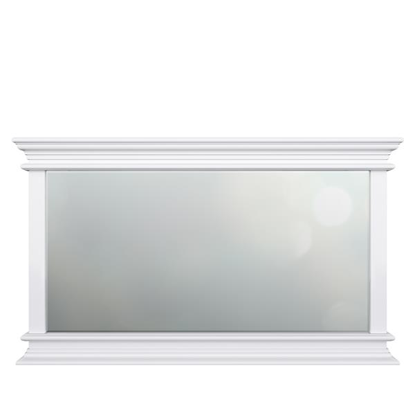 NovaSolo Halifax Landscape Mirror - White