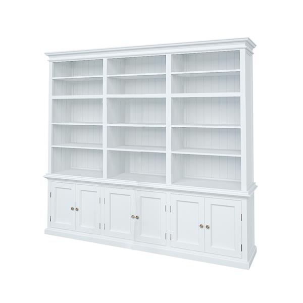 NovaSolo Halifax Triple Bay Hutch Unit White CA614 RONA