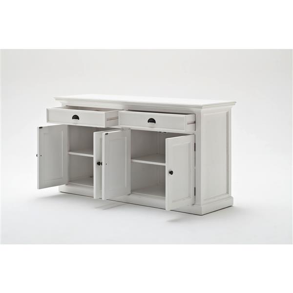 NovaSolo Halifax Hutch Bookcase Unit - White