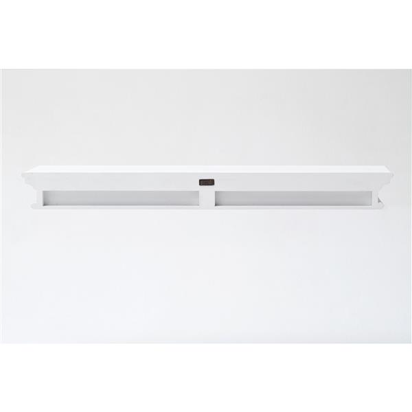 NovaSolo Halifax Floating Wall Shelf - 47-in - White