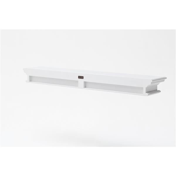 NovaSolo Halifax Floating Wall Shelf - 47-in - White