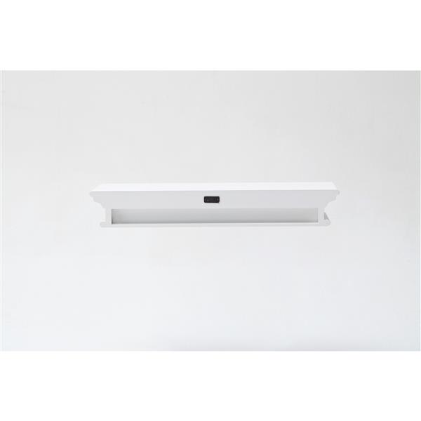 NovaSolo Halifax Floating Wall Shelf - 32-in - White