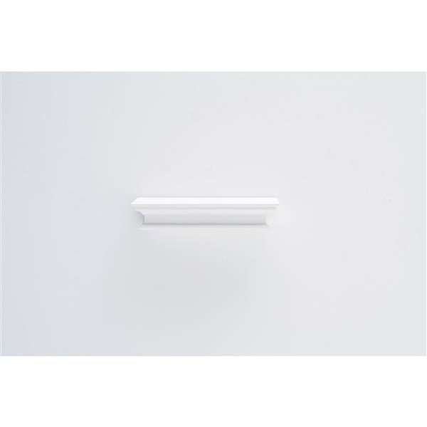 NovaSolo Halifax Floating Wall Shelf - 24-in - White