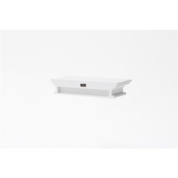 NovaSolo Halifax Floating Wall Shelf - 24-in - White