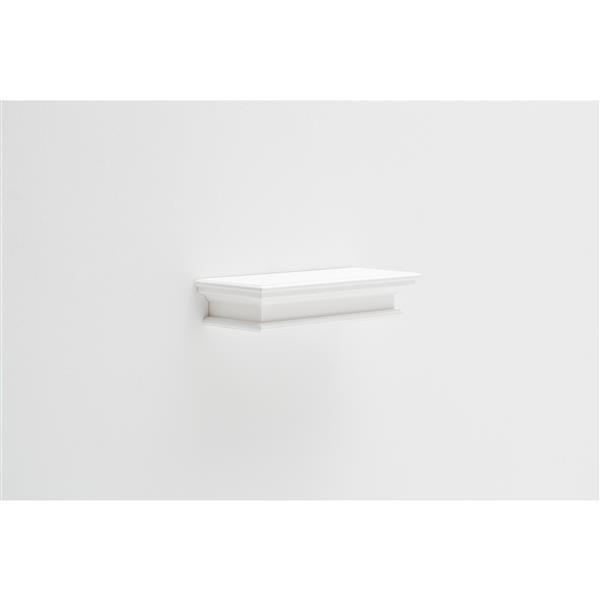 NovaSolo Halifax Floating Wall Shelf - 24-in - White