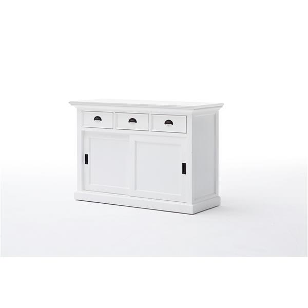 NovaSolo Halifax Buffet with Sliding Doors - White