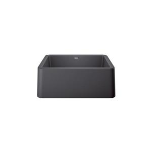 BLANCO Ikon Single Bowl Farmhouse Sink - 27-in - Cinder